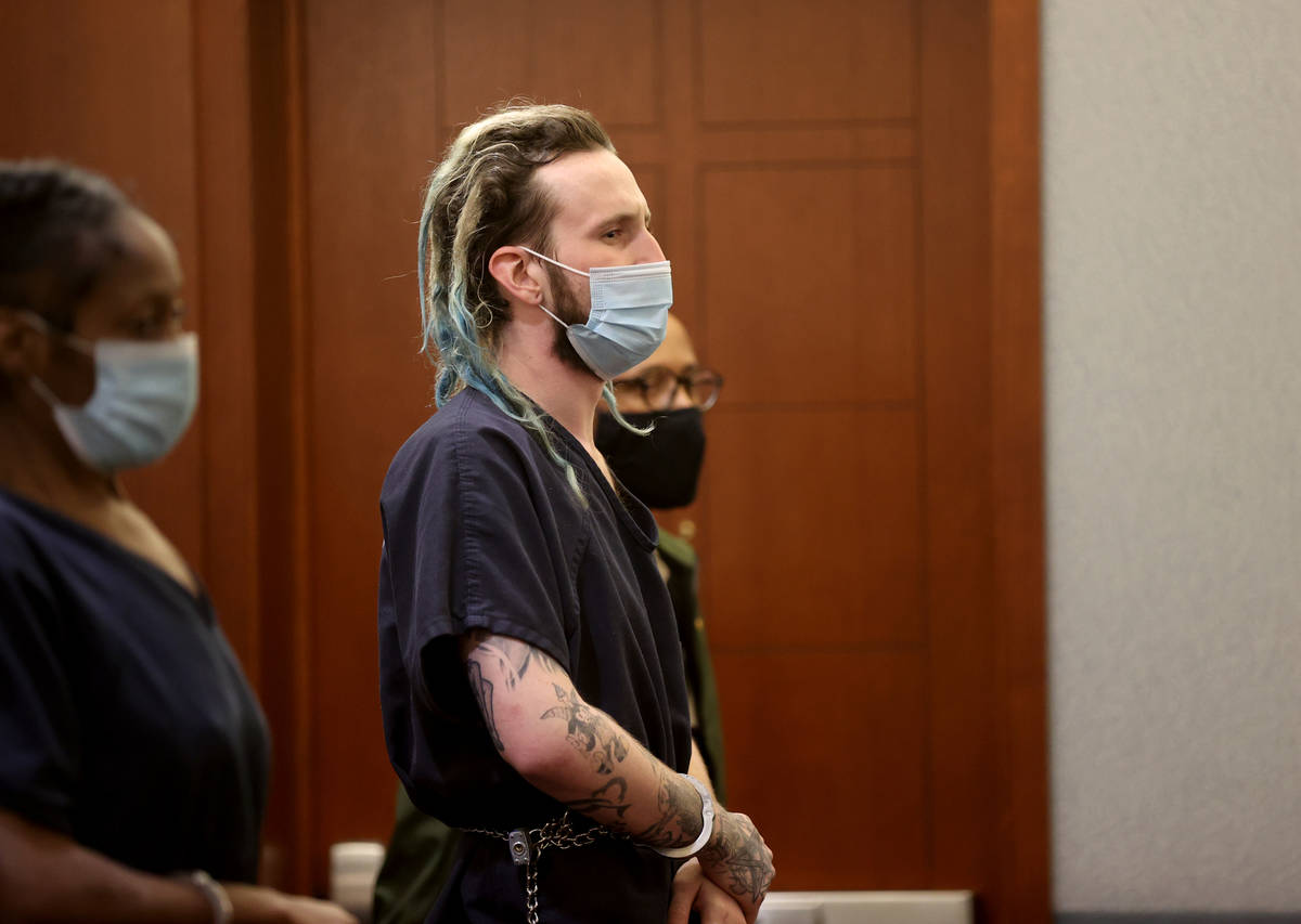 Jayden Hughes appears in court at the Regional Justice Center in Las Vegas Wednesday, Jan. 6, 2 ...