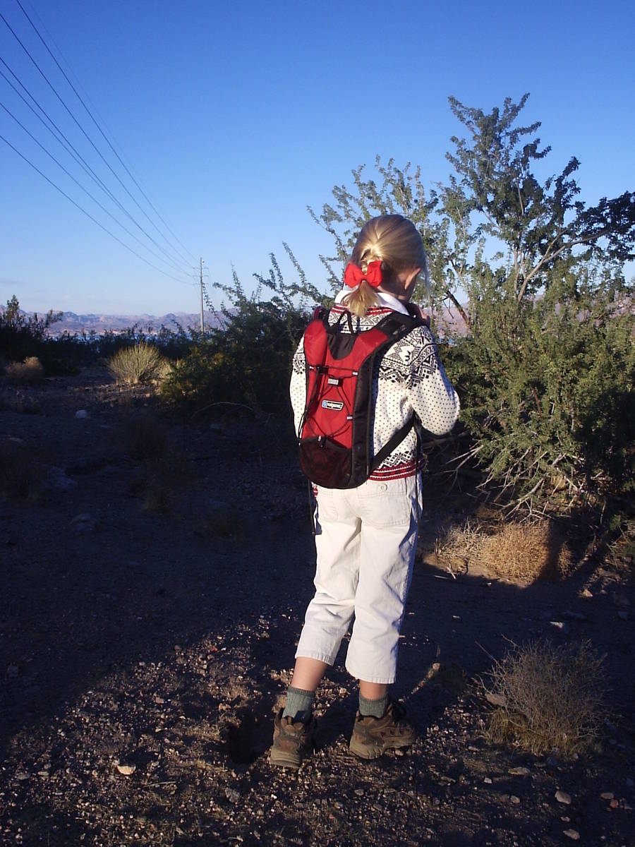 Every child who can hike on their own should have their own backpack with a hydration system. ( ...