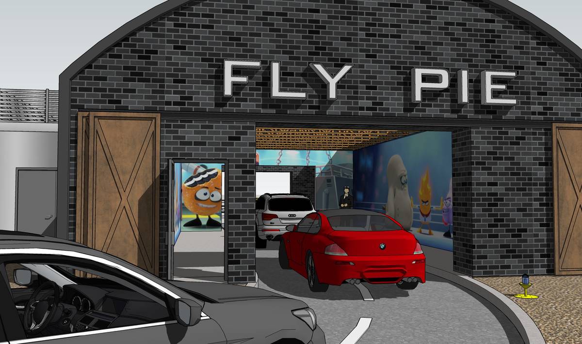 Fly Pie customers will see original animated shorts while in the tunnel. (Fly Pie)