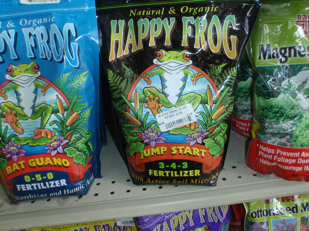 Organic fertilizers like Happy Frog are oftentimes slow in releasing their plant nutrients like ...