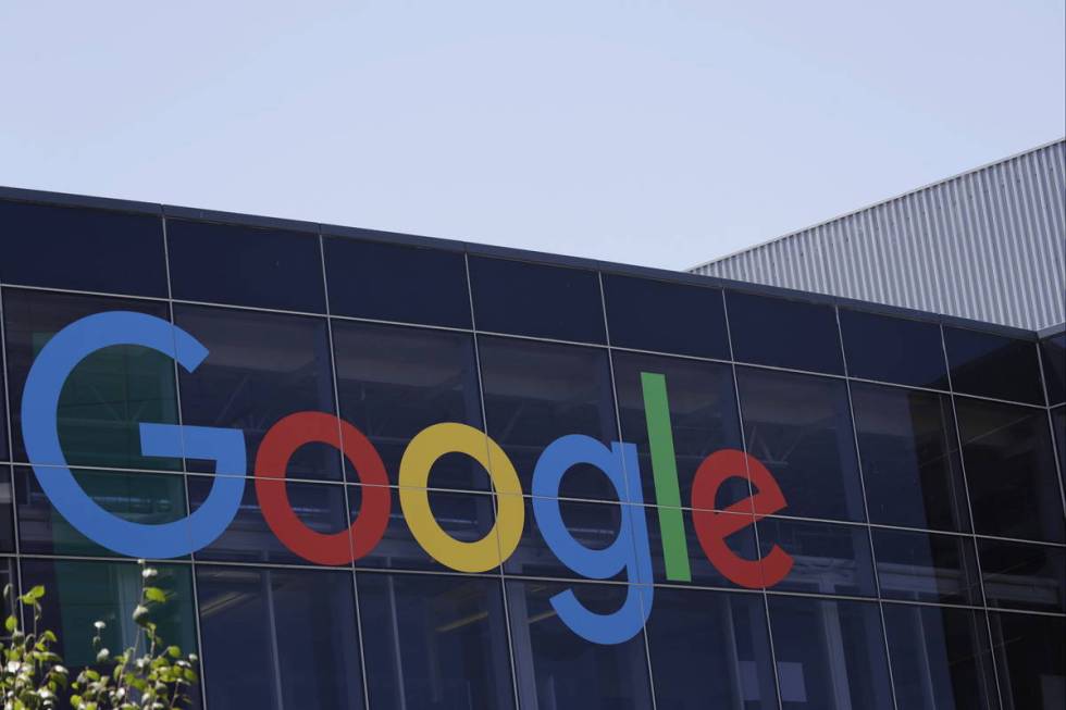 FILE - This July 19, 2016, file photo shows the Google logo at the company's headquarters in Mo ...