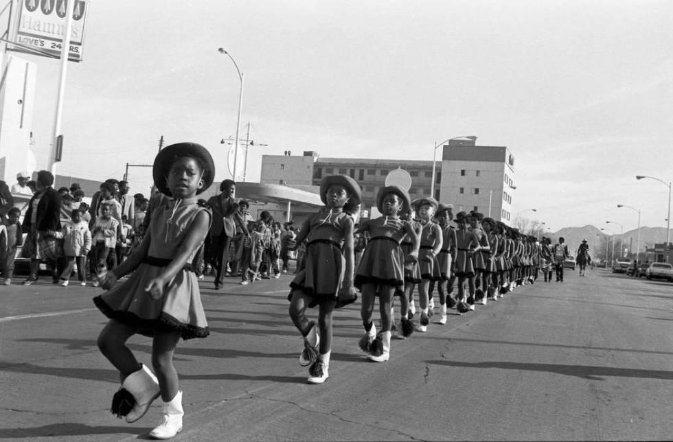 This Jan. 16, 1982, file photo shows a parade on D Street organized by the Kappi xi chapter of ...