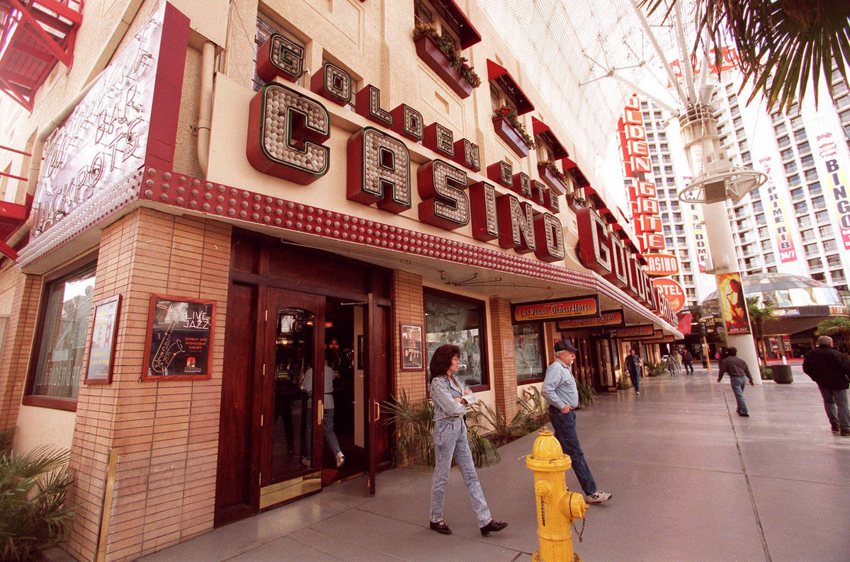 Exterior view of the Golden Gate pictured in 2002. (Review-Journal file)