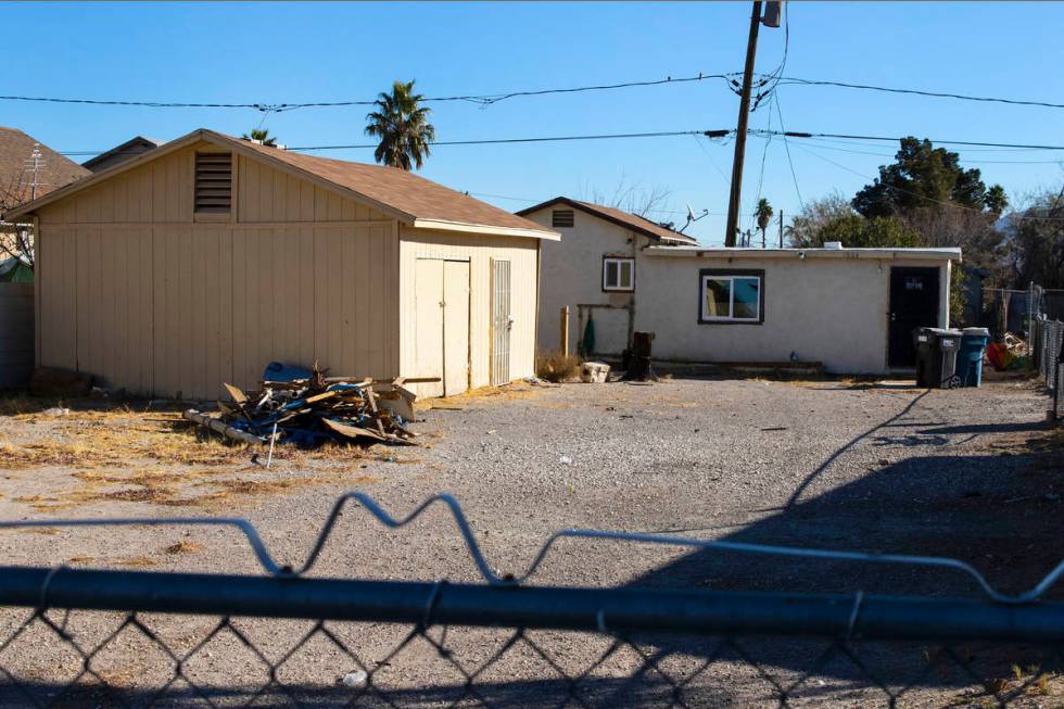 A small house at 1904 Hoover St. is photographed, on Friday, Jan. 15, 2021, in North Las Vegas. ...