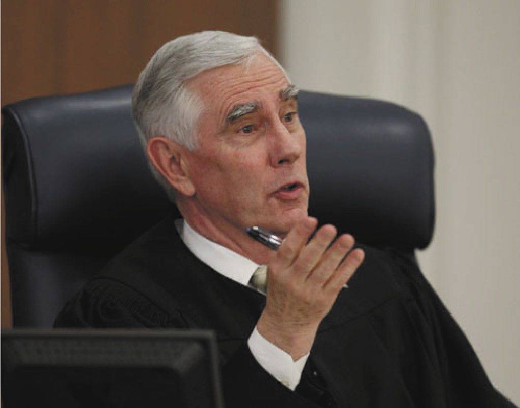 District Judge James Todd Russell speaks in his court in Carson City, Nev. Thursday, May 19, 20 ...