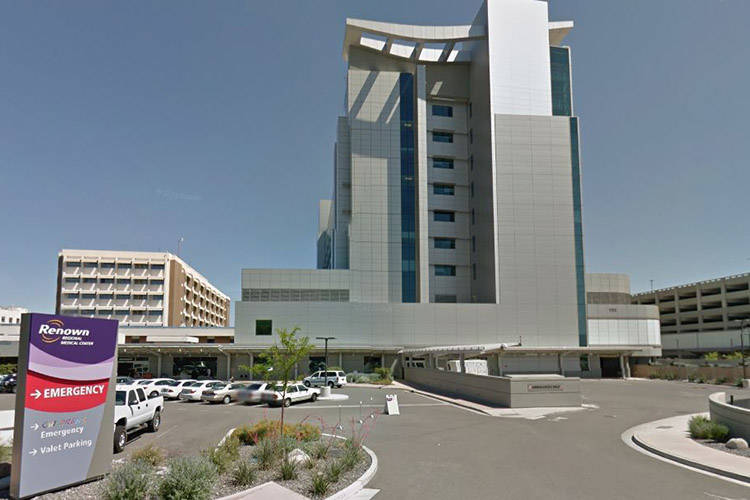 Renown Regional Medical Center in Reno. (Courtesy Google Street View)