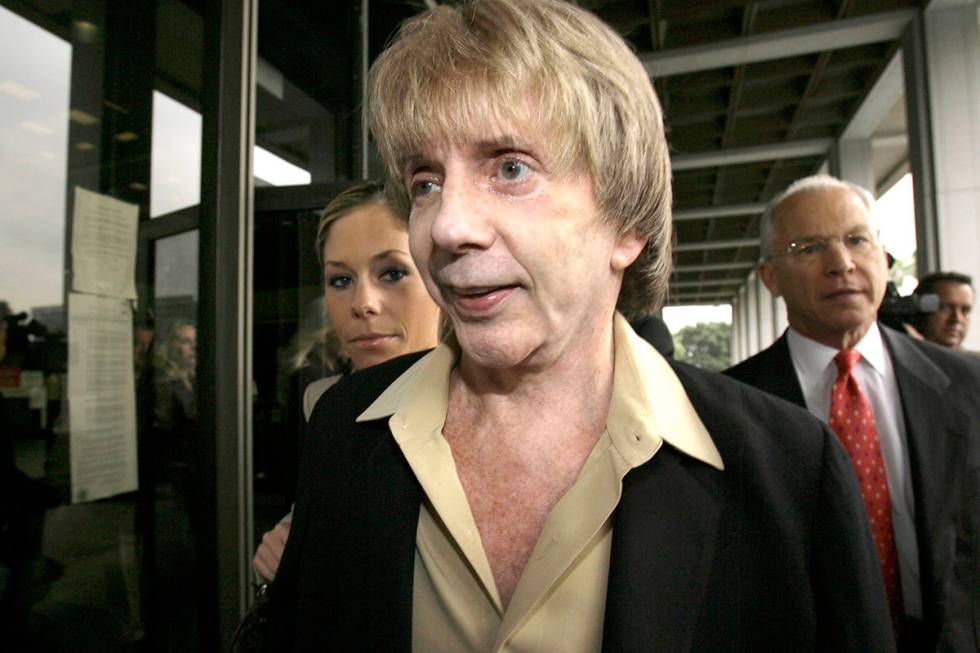 FILE - In this March 19, 2007 file photo, music producer Phil Spector and his attorney, Roger R ...