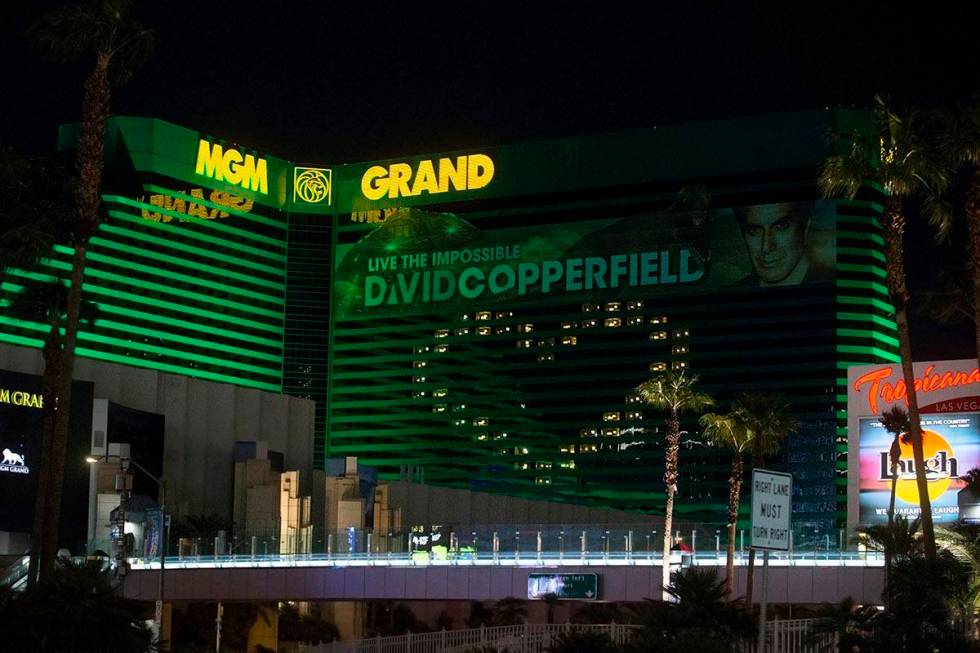 MGM Grand at Las Vegas Boulevard South and East Tropicana Avenue on the Las Vegas Strip. (Benja ...