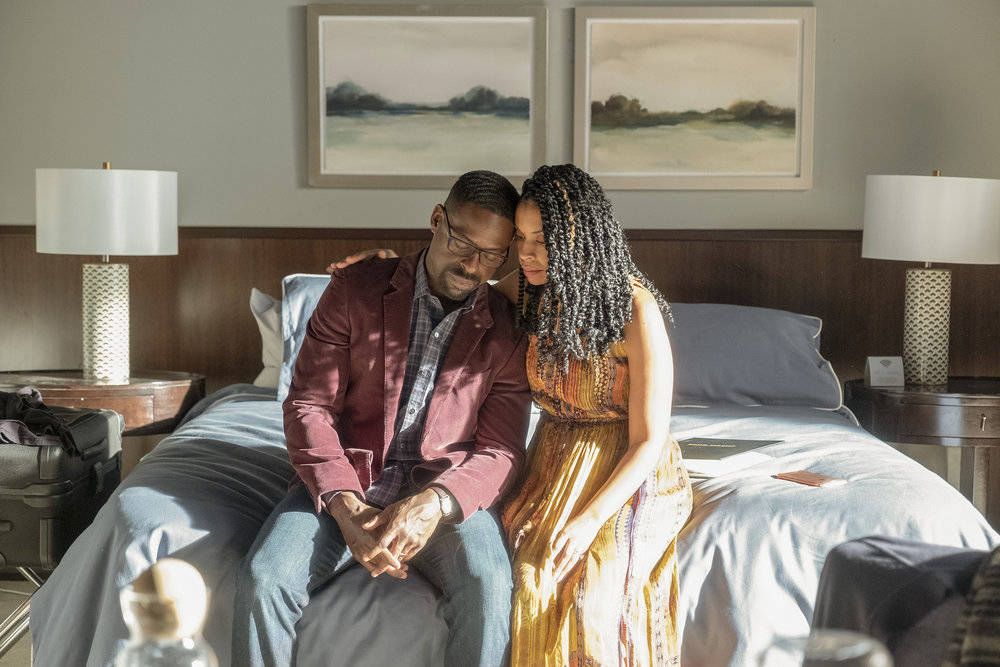 Susan Kelechi Watson as Beth and Sterling K. Brown as Randall in "This Is Us." (NBC)