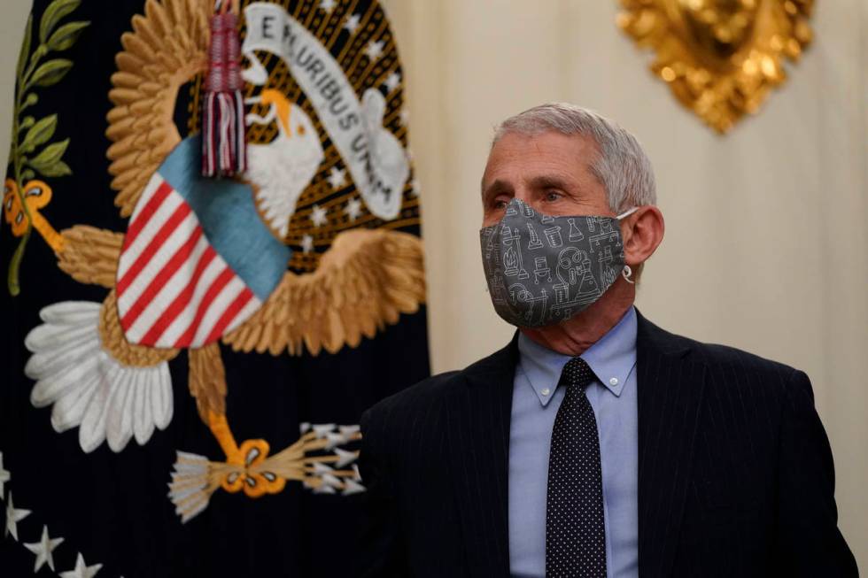 Dr. Anthony Fauci, director of the National Institute of Allergy and Infectious Diseases, arriv ...