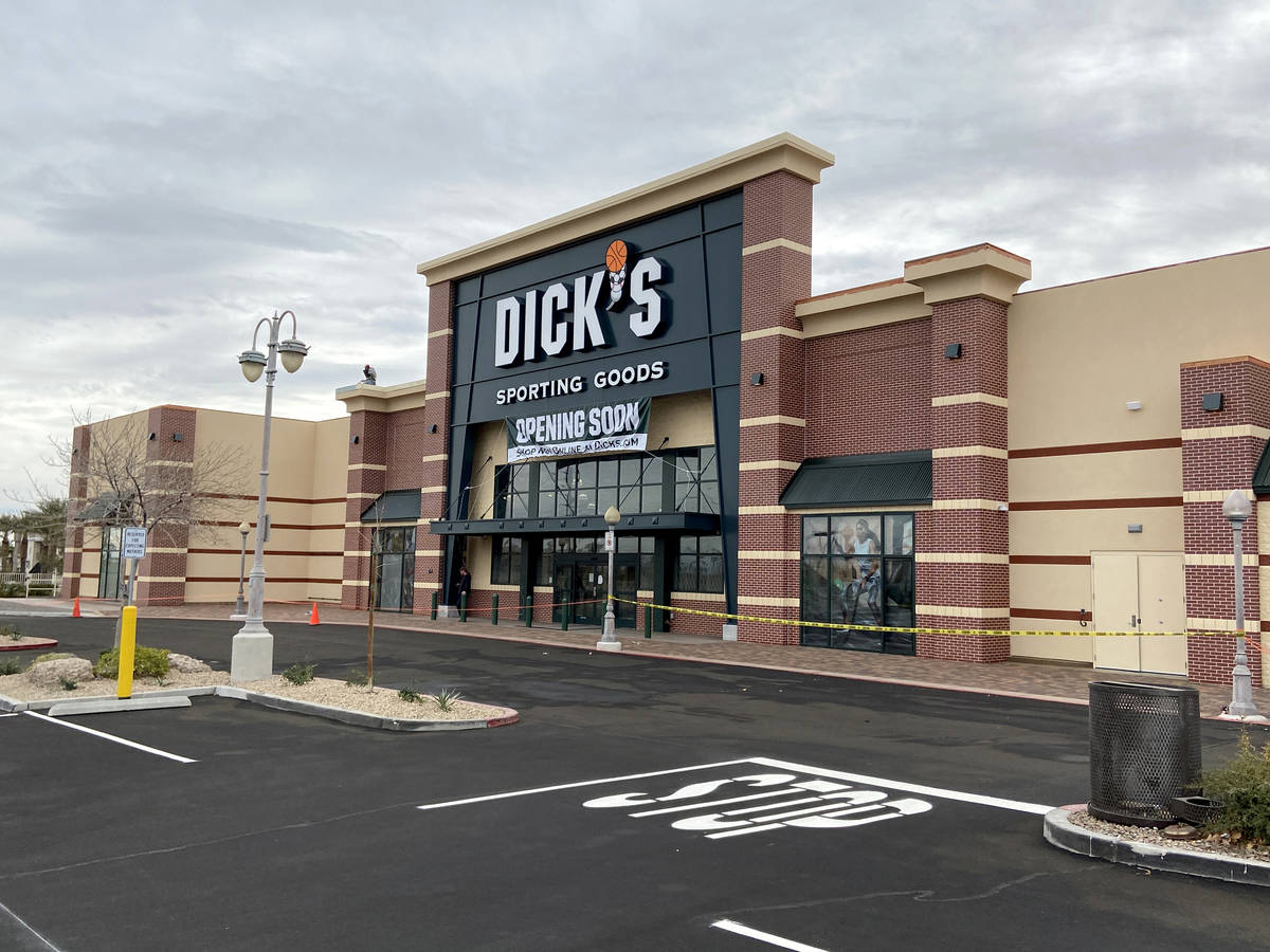 Dick's Sporting Goods store at Crossroads Commons, a Las Vegas strip mall at the southeast corn ...