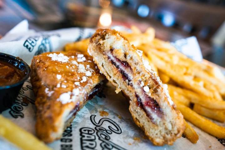 PB&J Monte Cristo at Sickies Garage Burgers & Brews. (Sickies)