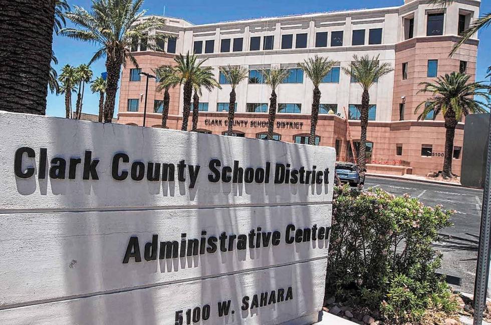 Clark County School District administration building (Las Vegas Review-Journal/File)