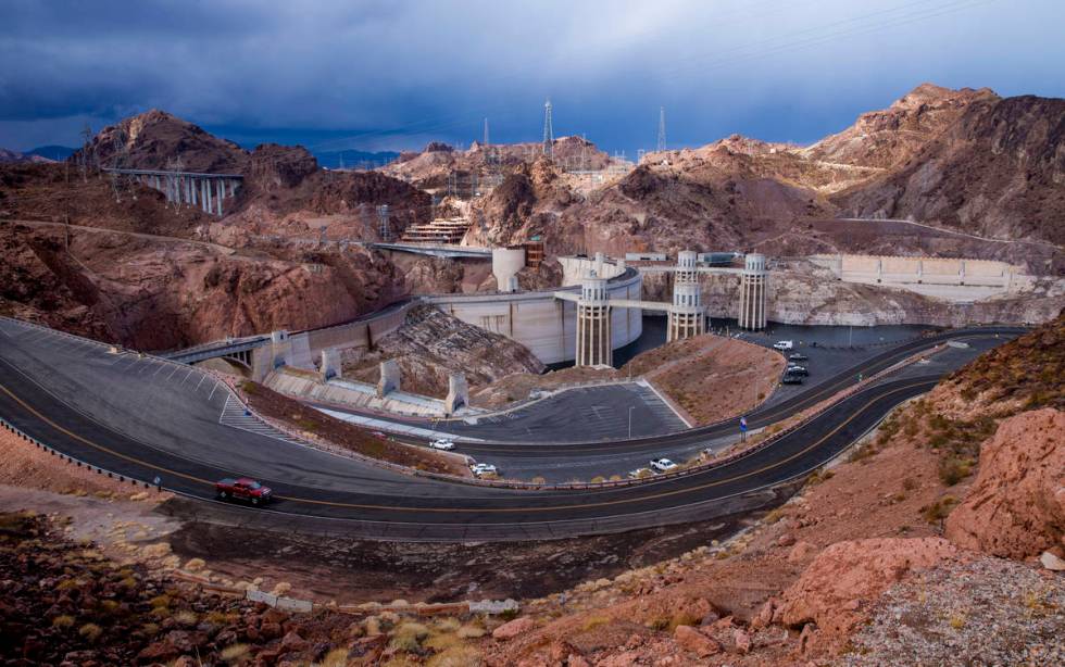 Current water levels on Lake Mead for the upcoming accumulation projections can be seen well fr ...