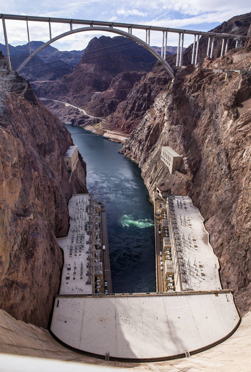 Current water levels on Lake Mead for the upcoming accumulation projections can be seen well fr ...