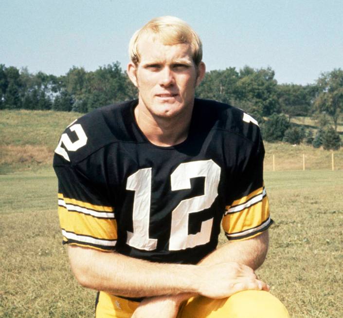 Terry Bradshaw, quarterback for the Pittsburgh Steelers, is shown in 1970. (AP Photo)