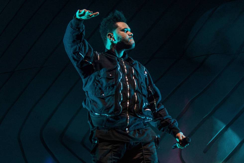 The Weeknd performs at the Coachella Music & Arts Festival at the Empire Polo Club on Frida ...