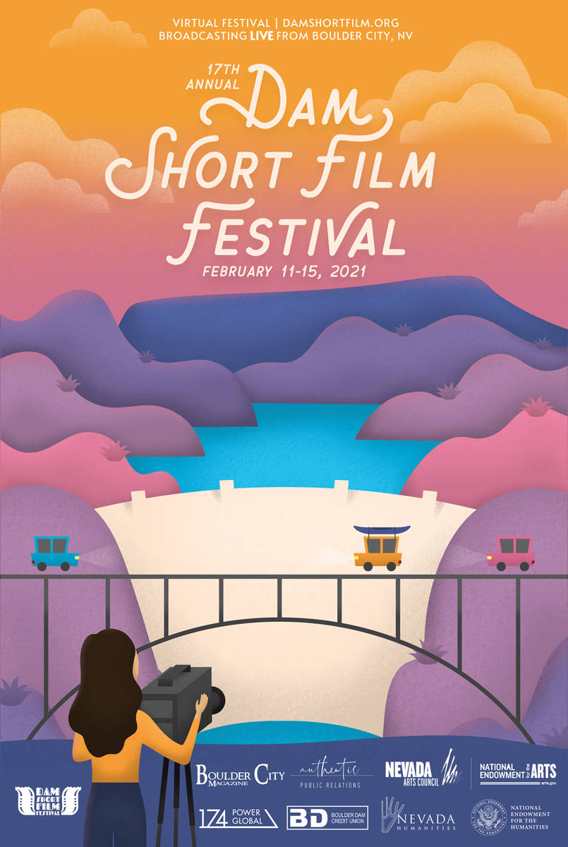 A poster for The Dam Short Film Festival, which runs from Feb. 11-15, is an all-virtual affair.