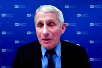 In this image from video, Dr. Anthony Fauci, director of the National Institute of Allergy and ...