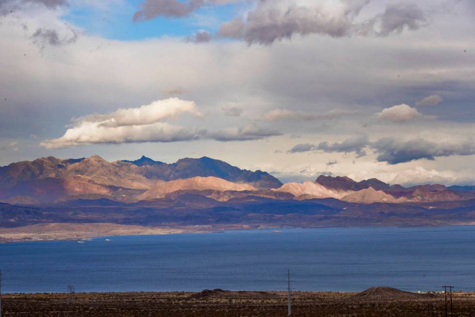 Current water levels on Lake Mead for the upcoming accumulation projections can be seen well fr ...