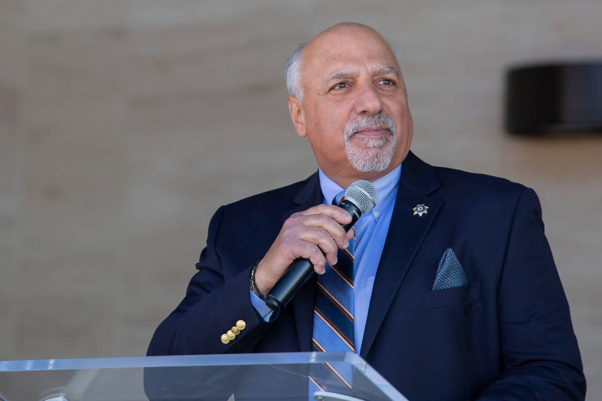 Las Vegas City Councilman Stavros Anthony speaks during the official opening ceremony for the n ...