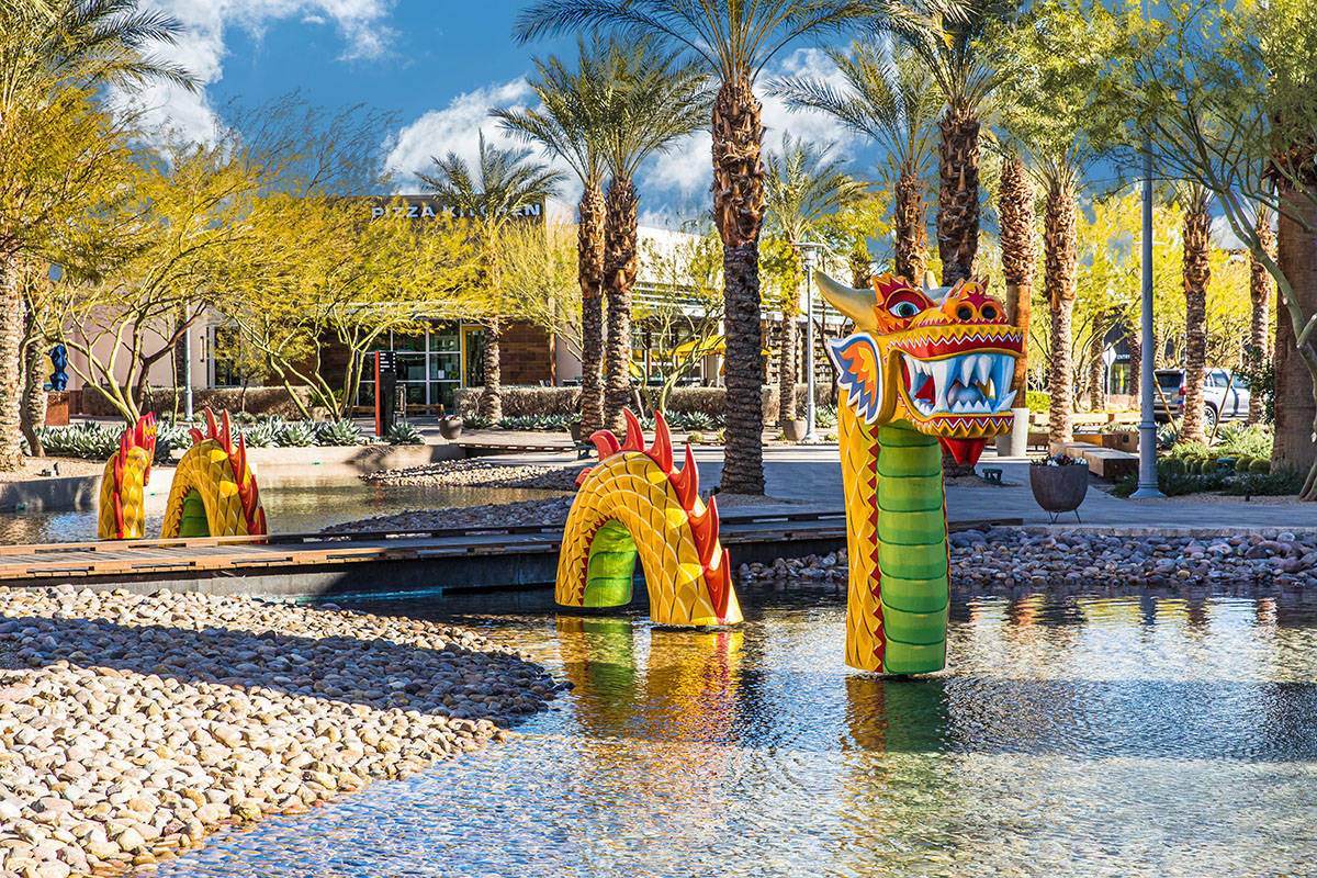 Downtown Summerlin will mark the Lunar New Year, The Year of the Ox, with decorations, such as ...