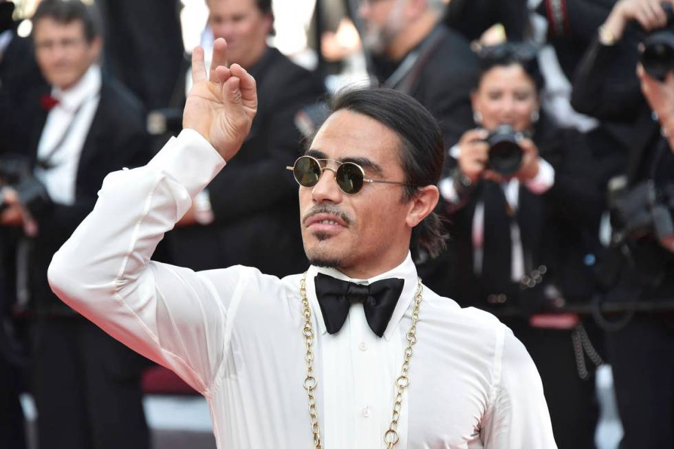 Nusret Gökçe aka Salt Bae attending the premiere of The Traitor during 72nd Cannes Film Festi ...