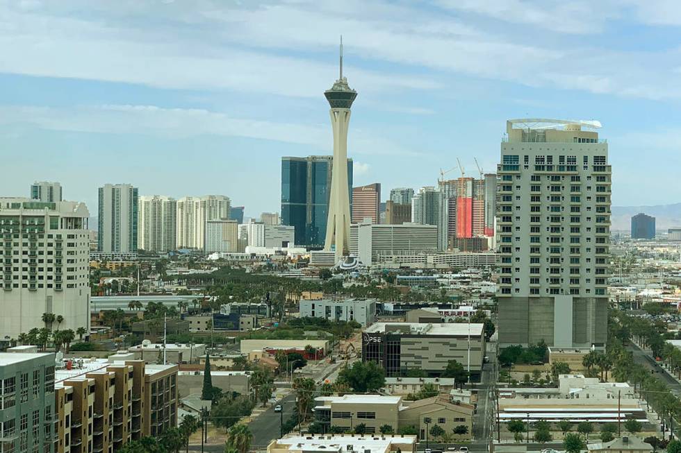 Las Vegas weather conditions will be perfect for Super Bowl Sunday, Feb. 7, 2021, with highs ar ...