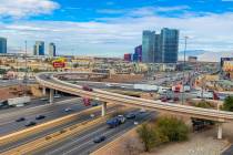 The Interstate 15 and Tropicana Avenue interchange, seen in January 2019, is set for a $200 mil ...