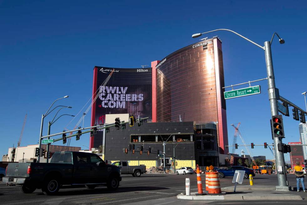 Resorts World is under construction on Friday, Feb. 5, 2021, in Las Vegas. (Ellen Schmidt/Las V ...