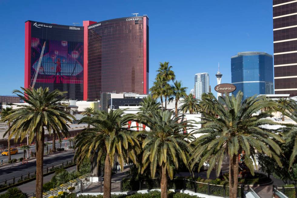 Resorts World is under construction on Friday, Feb. 5, 2021, in Las Vegas. (Ellen Schmidt/Las V ...