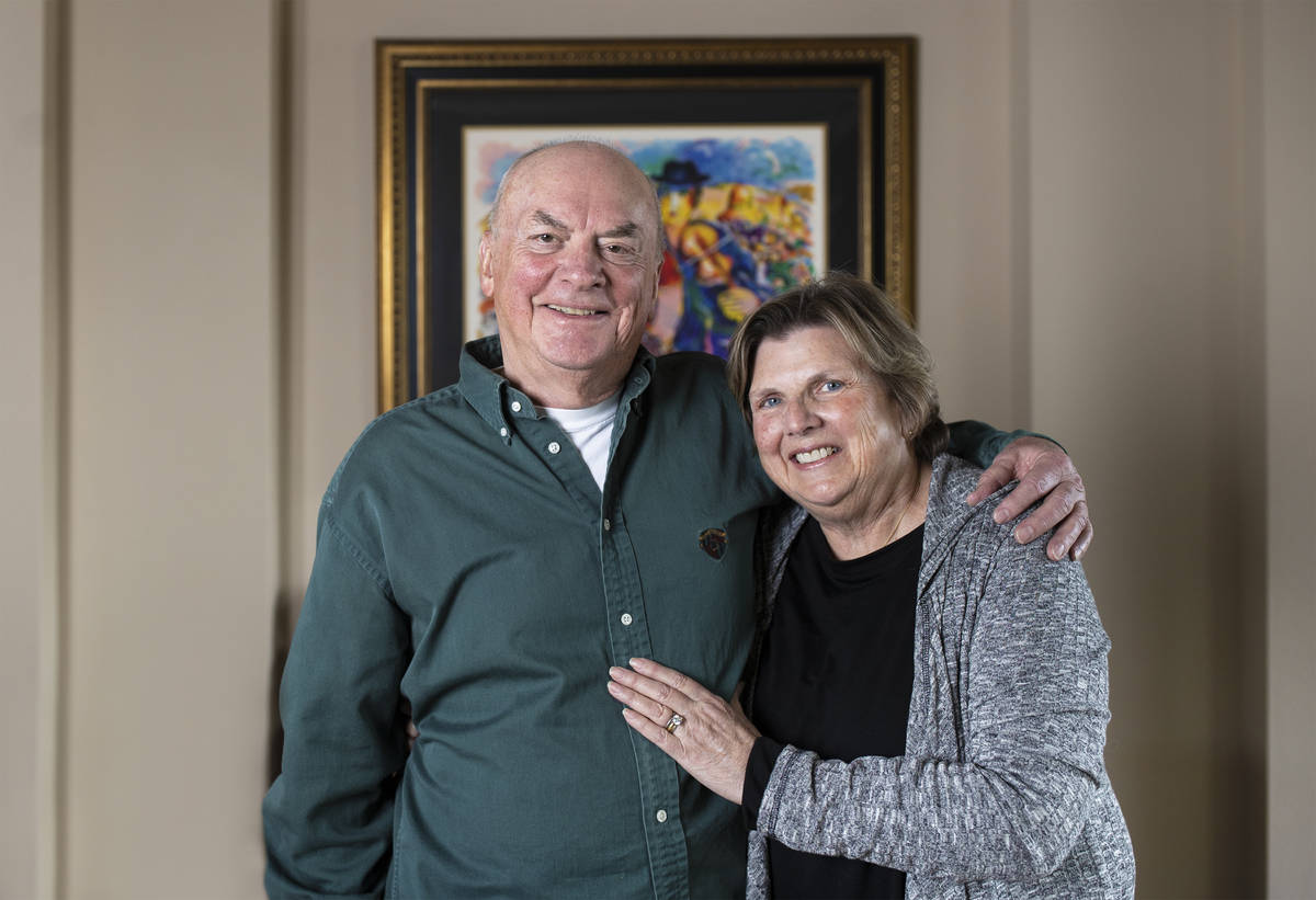 Lynn Fetterly, left, and wife Melody credit monoclonal antibody treatment with saving their liv ...