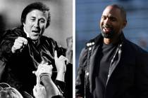 Raiders coaching legend Tom Flores, left, and defensive back Charles Woodson, right, were annou ...