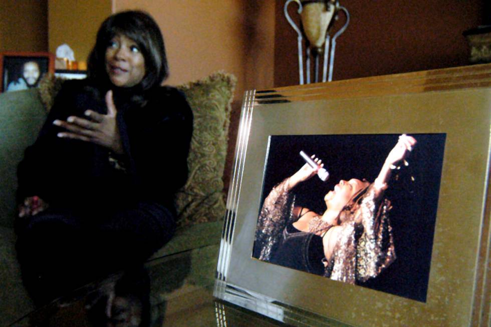 Former member of The Supremes, Mary Wilson, is seen during an interview in her Henderson home o ...