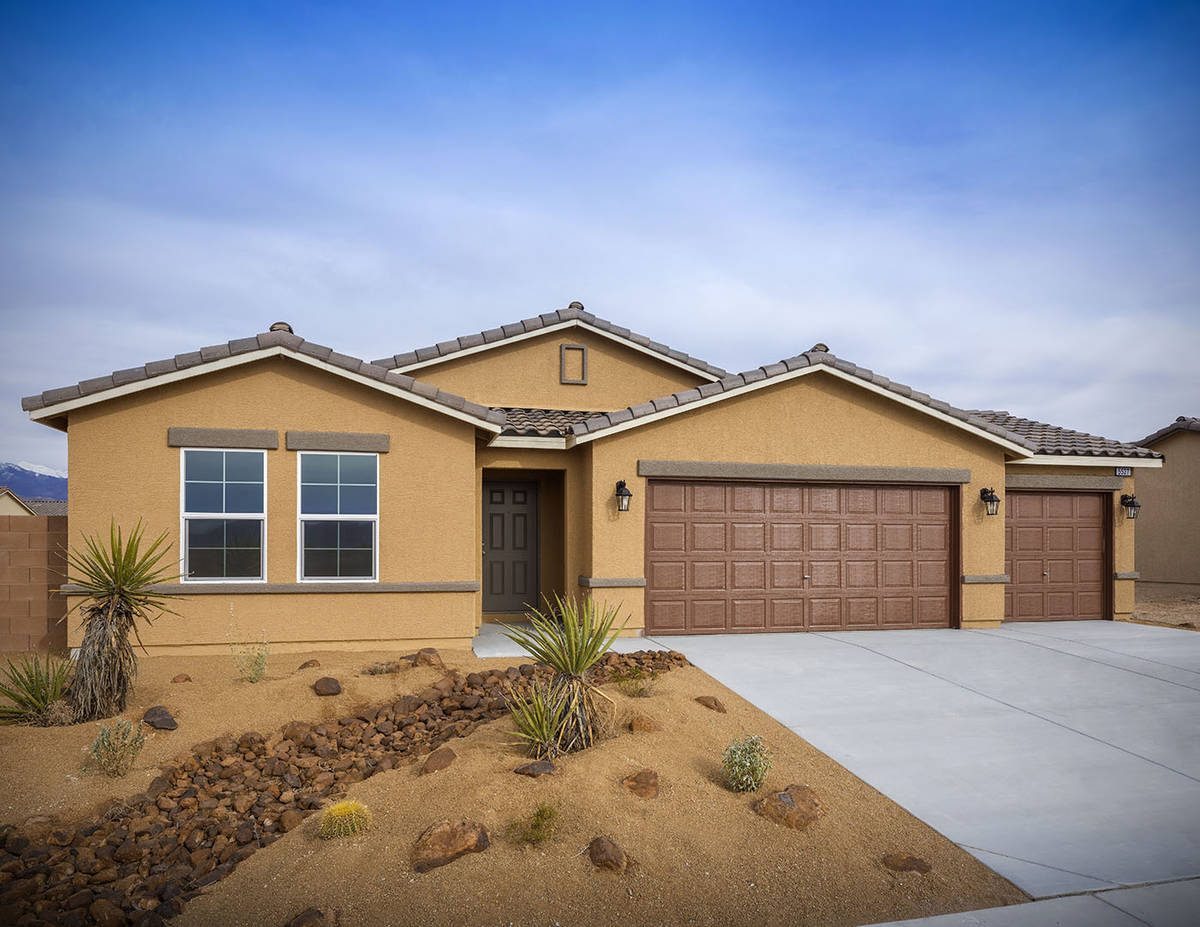 Burson master-planned communities in Pahrump features one and two-story homes. The Beazer Homes ...