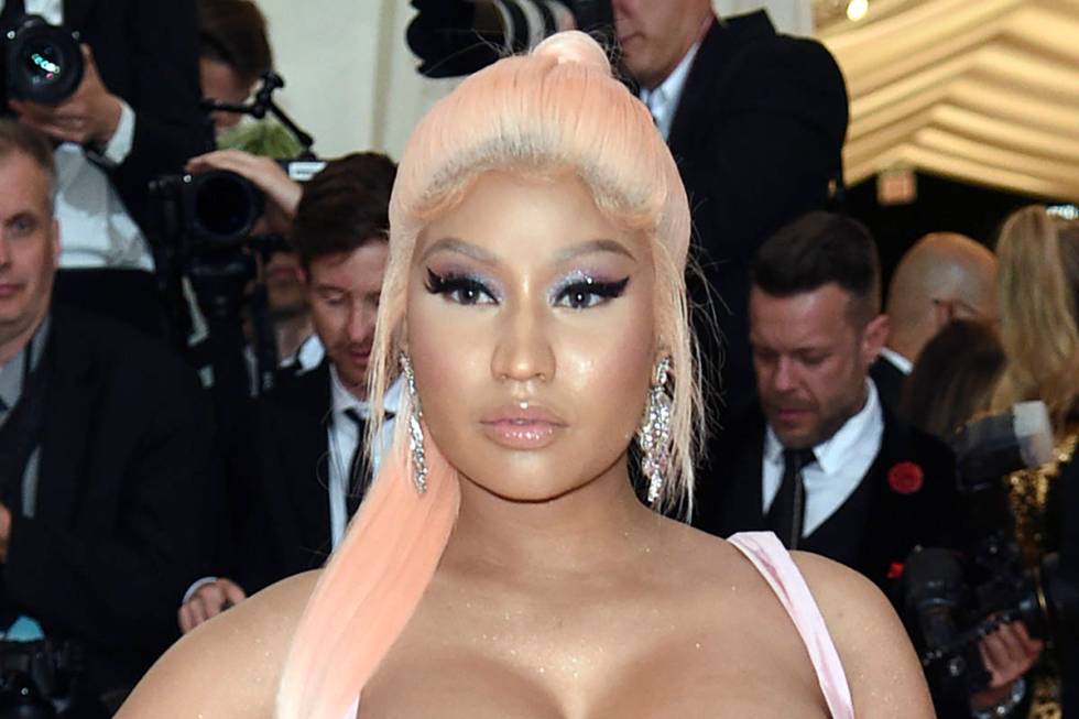 FILE - Nicki Minaj attends The Metropolitan Museum of Art's Costume Institute benefit gala in N ...