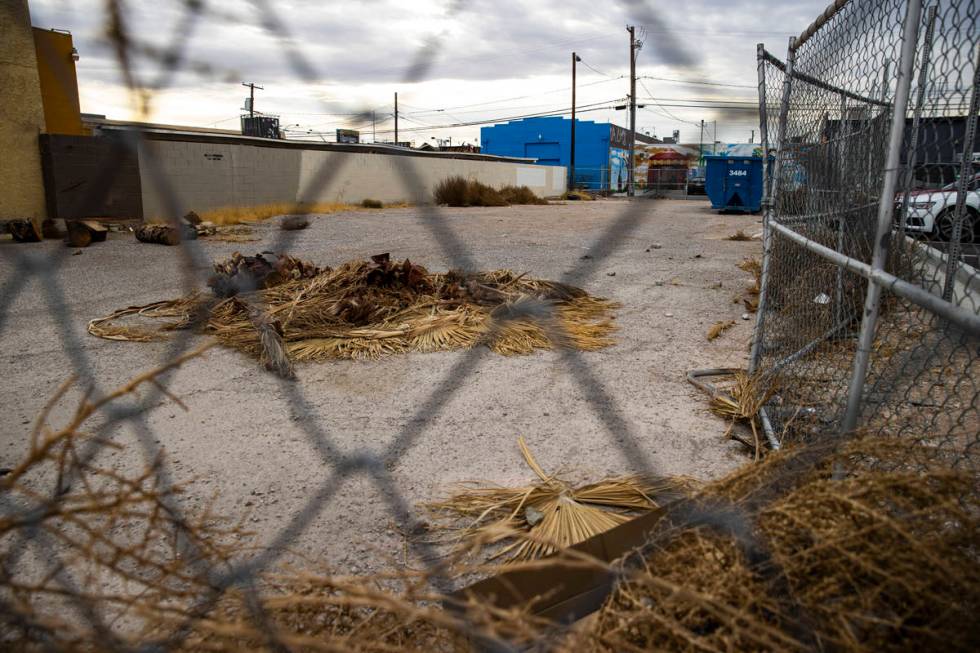 A view of the proposed food truck lot in the Arts District in downtown Las Vegas on Monday, Feb ...