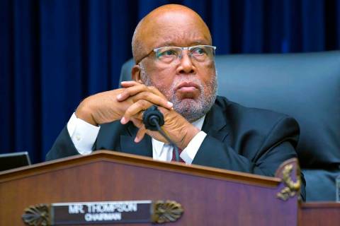 Committee Chairman Rep. Bennie Thompson, D-Miss., speaks during a House Committee on Homeland S ...
