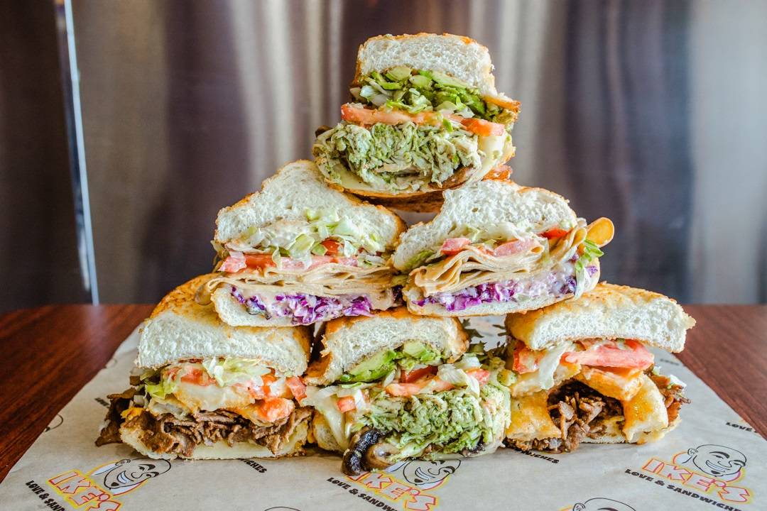 Sandwiches from Ike's. (Ike's Love & Sandwiches)