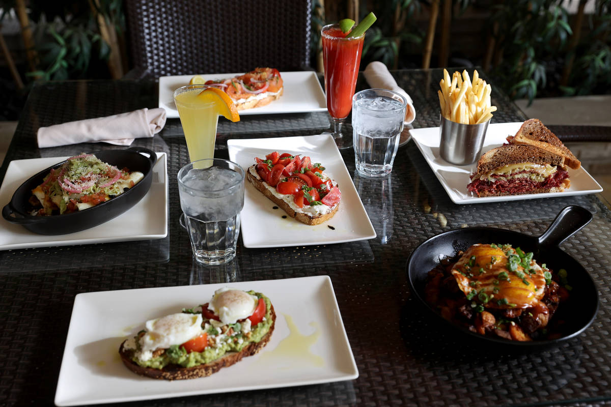 A selection of menu items from the new Lucky Penny Cafe menu at Red Rock Resort, including Prim ...
