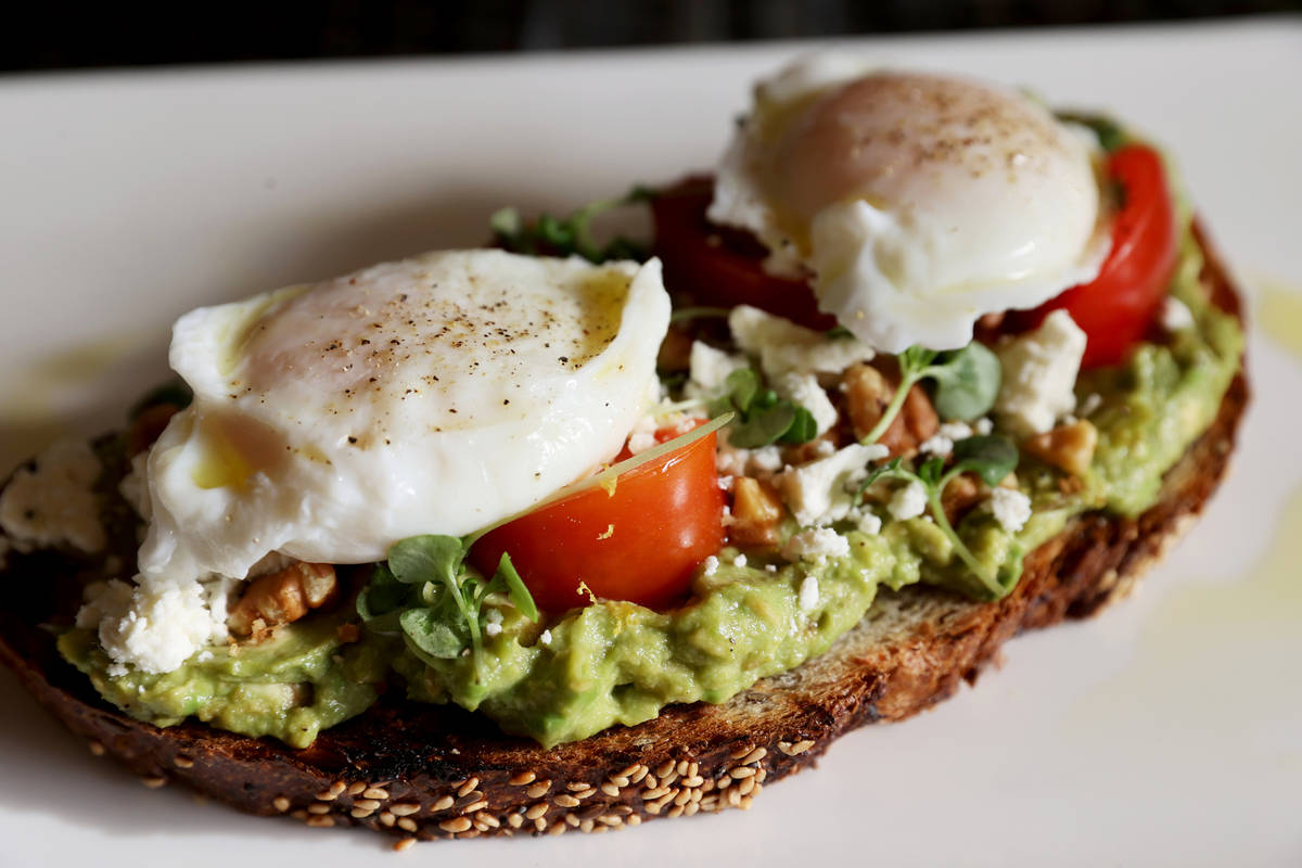 Avocado Toast at the new Lucky Penny Cafe at Red Rock Resort. (K.M. Cannon/Las Vegas Review-Jou ...