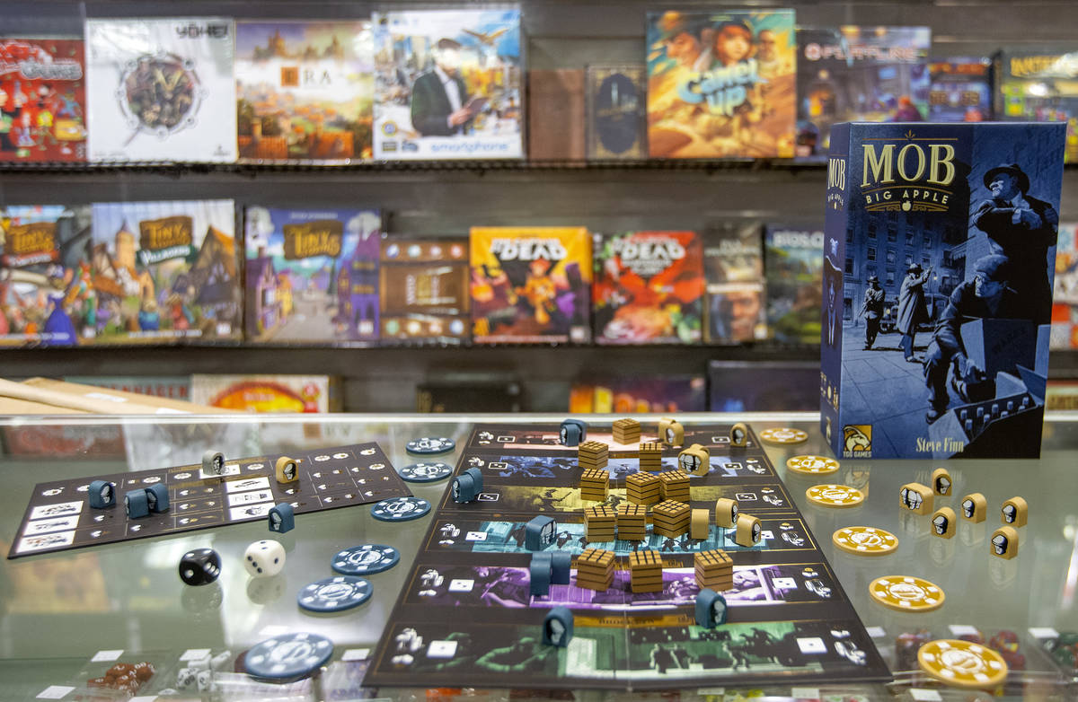 Mob Big Apple, a newly created board game, is displayed at The Gaming Goat on Wednesday, Feb. 1 ...