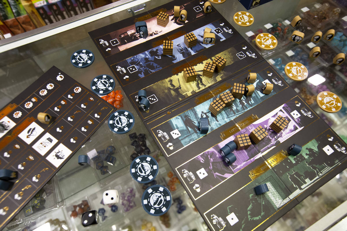 Mob Big Apple, a newly created board game, is displayed at The Gaming Goat on Wednesday, Feb. 1 ...