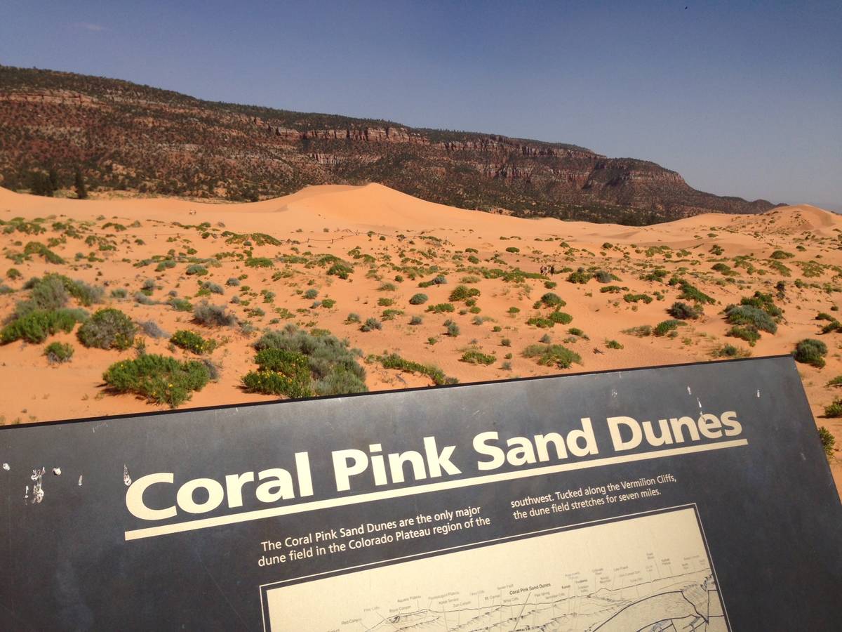 Coral Pink Sand Dunes state park in Southern Utah. (Las Vegas Review-Journal)