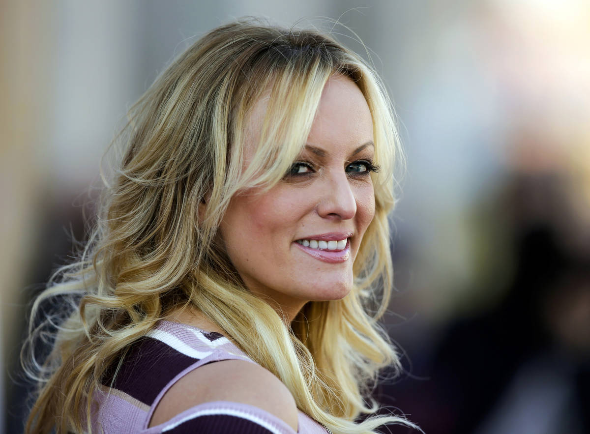 In this Oct. 11, 2018, file photo, adult film actress Stormy Daniels attends the opening of the ...