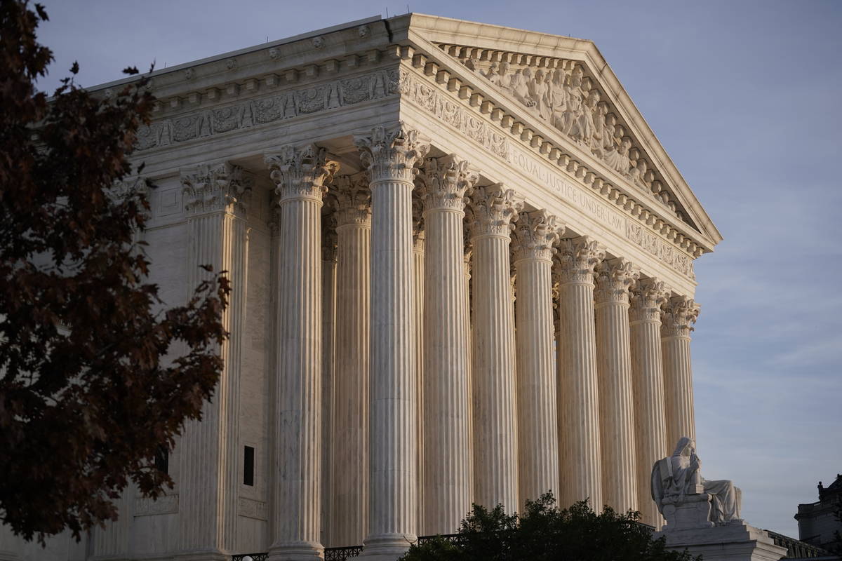 FILE - This Nov. 5, 2020 file photo, shows the Supreme Court in Washington. (AP Photo/J. Scott ...