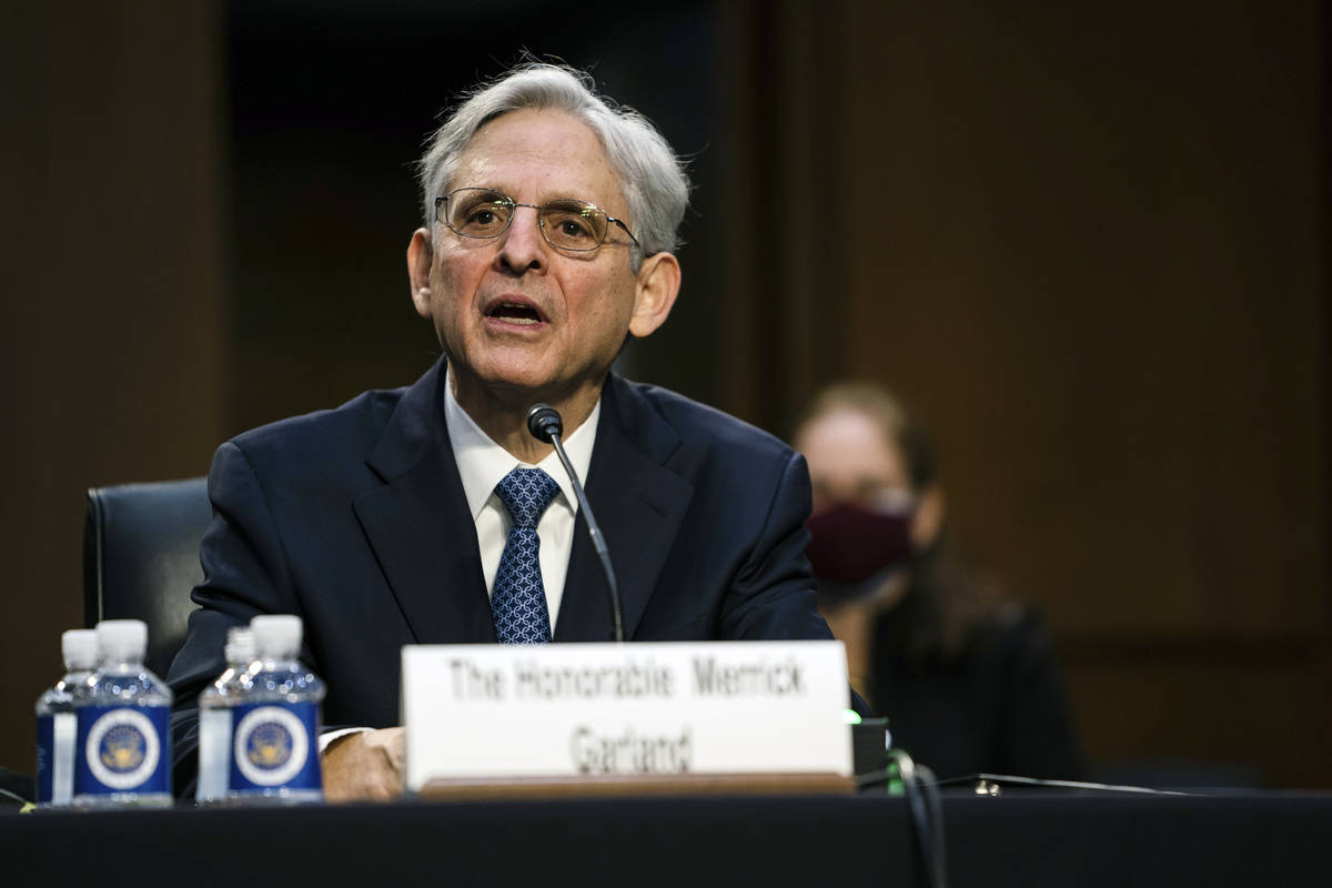 Judge Merrick Garland, nominee to be Attorney General, testifies at his confirmation hearing be ...