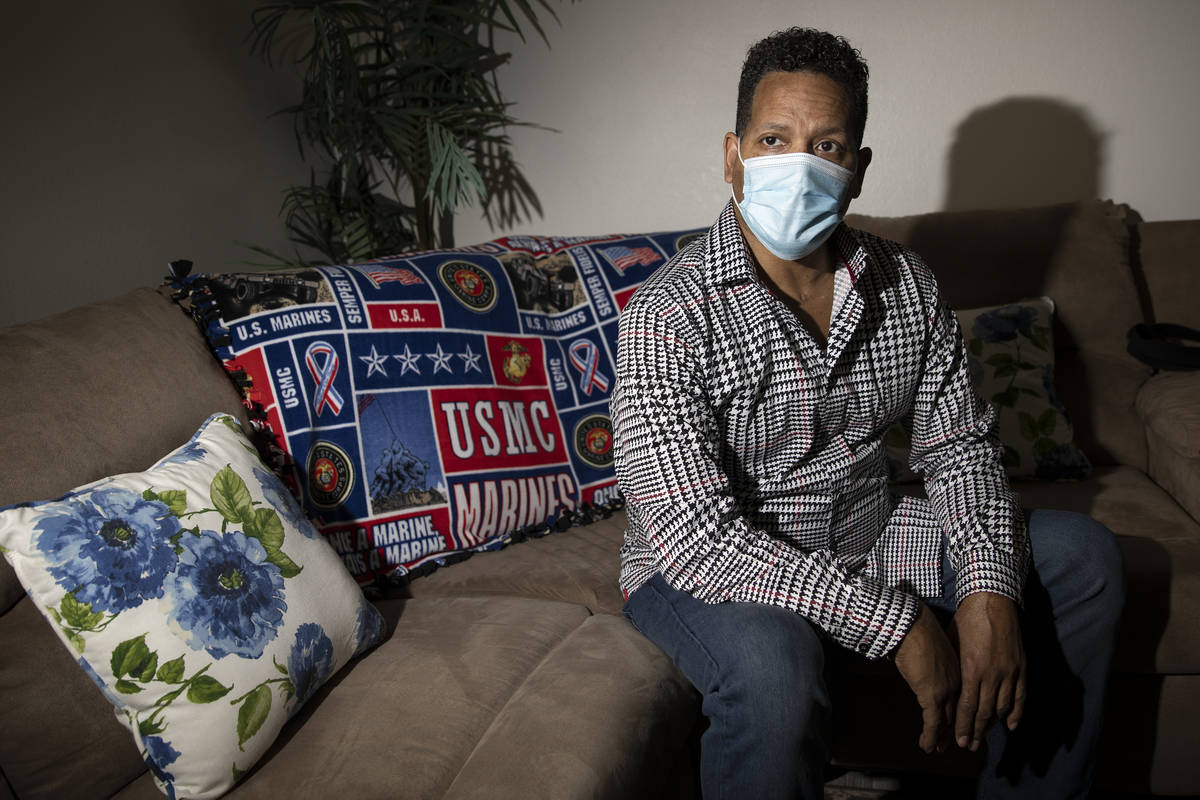 Ronald Pipkins, who was the first presumptive positive case of COVID-19 in Nevada, at his home ...