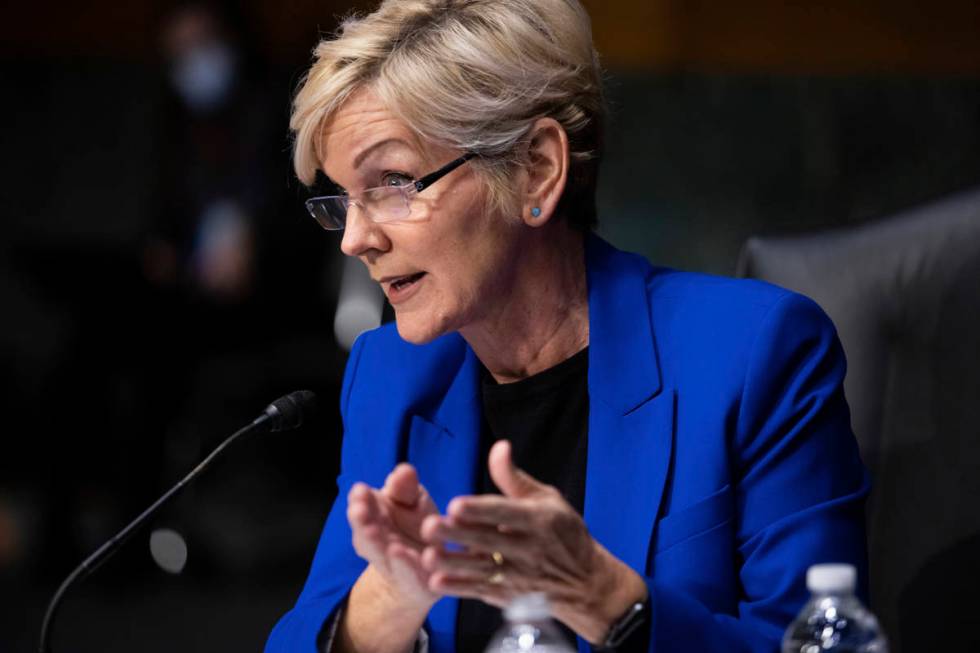 Former Gov. Jennifer Granholm, D-Mich., testifies before the Senate Energy and Natural Resource ...