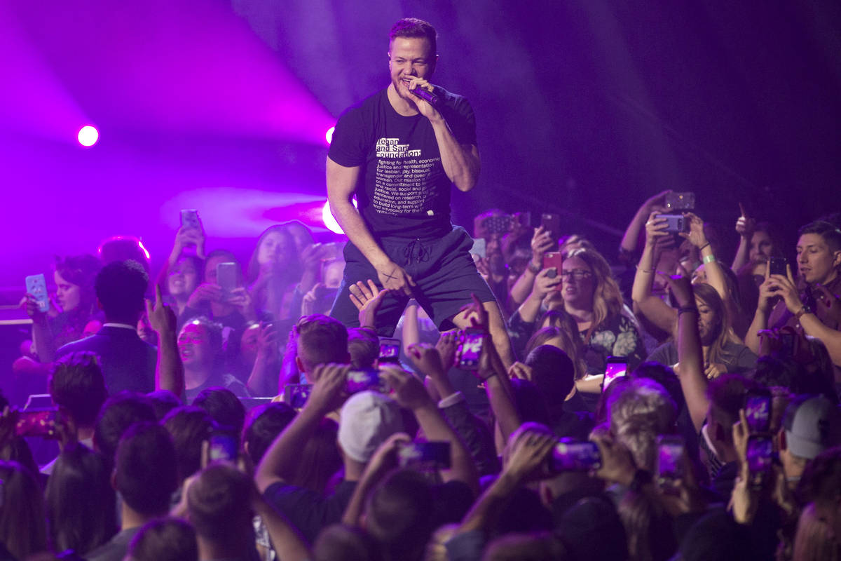 Dan Reynolds has been an advocate of the LGBTQ+ community for years. (Review-Journal file photo)